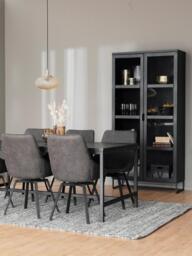 Oak Wood Display Cabinet Everett - thumbnail 2
