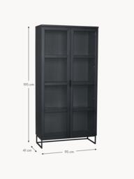 Oak Wood Display Cabinet Everett - thumbnail 5