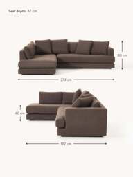 Bouclé Corner Sofa Tribeca - thumbnail 9