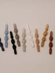 Handcrafted Tapered Candles Twist, Set of 2 - thumbnail 4