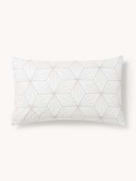 Reversible Cotton Pillowcase Ilda, with Geometric Print - thumbnail 4