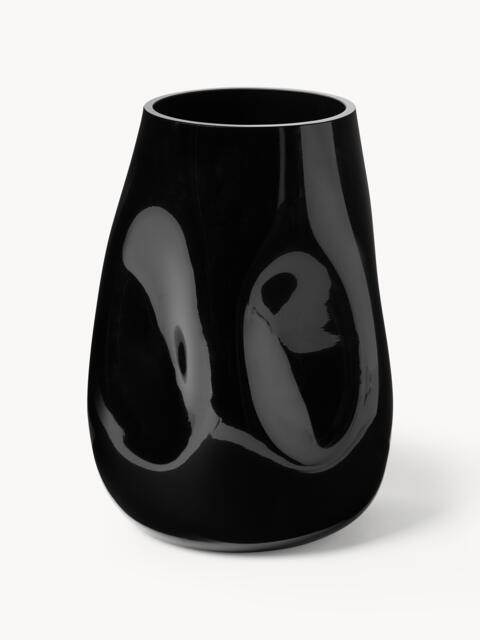 Mouth-Blown Glass Vase Obsidian, H 26 cm - image 1