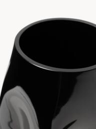 Mouth-Blown Glass Vase Obsidian, H 26 cm - thumbnail 4