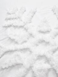 Cotton Percale Duvet Cover Vidal with Tufted Snowflake Motif - thumbnail 5