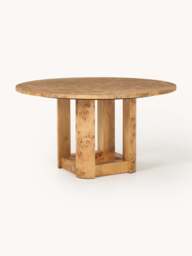 Round Wooden Dining Table Edward, in various sizes