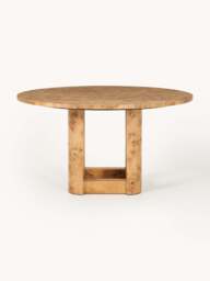 Round Wooden Dining Table Edward, in various sizes - thumbnail 2