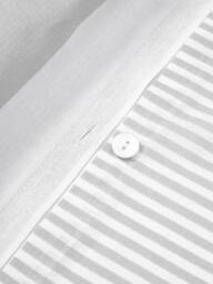 Striped Reversible Cotton Duvet Cover Lorena - thumbnail 6