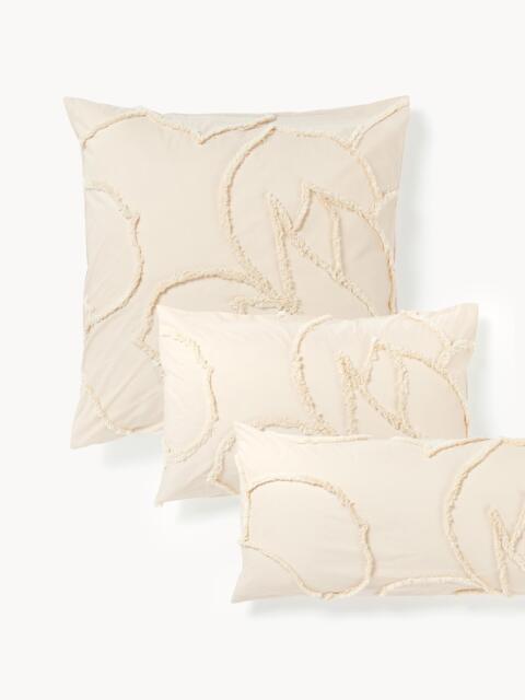 Cotton Percale Pillowcase Madeline with Tufted Design