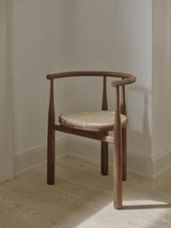 Walnut Wood Armchair Bukowski - thumbnail 2