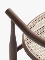 Walnut Wood Armchair Bukowski - thumbnail 8
