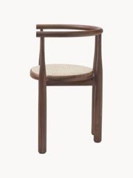 Walnut Wood Armchair Bukowski - thumbnail 5
