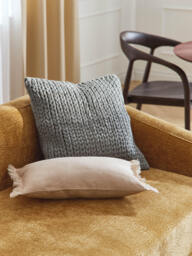 Linen Cushion Cover Luana with Fringes - thumbnail 6