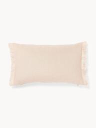 Linen Cushion Cover Luana with Fringes - thumbnail 1