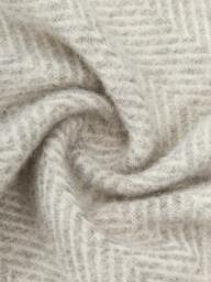 Wool Throw Tyrol with Zig-Zag Pattern and Fringes - thumbnail 3