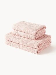 High-Low Towel Set Leaf, in various set sizes