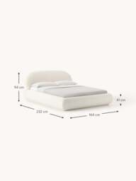 Upholstered Teddy Bed Alba with Storage - thumbnail 7