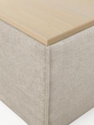 Linen Blend Ottoman Lennon with Storage - thumbnail 6