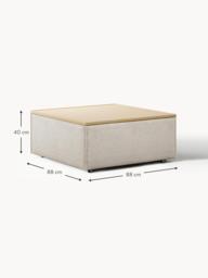 Linen Blend Ottoman Lennon with Storage - thumbnail 8
