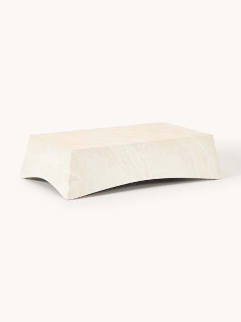 In- & Outdoor Coffee Table Mohi with Travertine Effect, W 100 cm - image 1