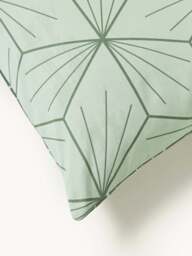 Reversible Cotton Duvet Cover Ilda, with Geometric Print - thumbnail 7