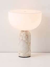 Small Portable Marble LED Table Lamp Kizu, Dimmable - thumbnail 3
