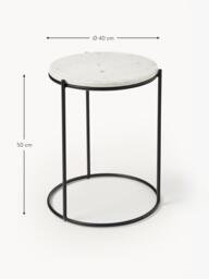 Round Marble Side Table Ella - thumbnail 7