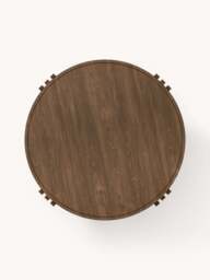 Round Oak Wood Coffee Table Nolan - thumbnail 5
