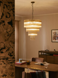 Large Glass Chandelier Janae - thumbnail 7