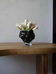 Mouth-Blown Glass Vase Canyon, H 18 cm - thumbnail 3