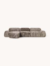 Modular Teddy Bouclé Corner Sofa Wolke (4-seater) - thumbnail 1