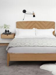 Wall-Mounted Bedside Table Farsta with Drawer - thumbnail 2