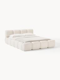 Upholstered Teddy Bouclé Bed Tayla - thumbnail 1