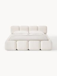 Upholstered Teddy Bouclé Bed Tayla - thumbnail 2