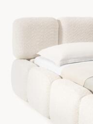 Upholstered Teddy Bouclé Bed Tayla - thumbnail 3