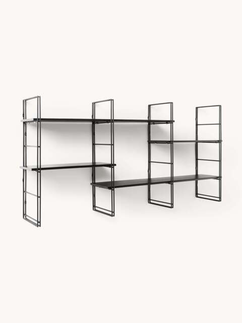 Metal Wall Shelf Tayo with Mango Wood Shelves - image 1