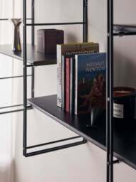 Metal Wall Shelf Tayo with Mango Wood Shelves - thumbnail 6