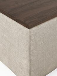Linen Blend Ottoman Lennon with Storage - thumbnail 6