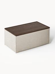 Linen Blend Ottoman Lennon with Storage - thumbnail 3