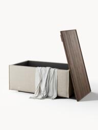 Linen Blend Ottoman Lennon with Storage - thumbnail 7