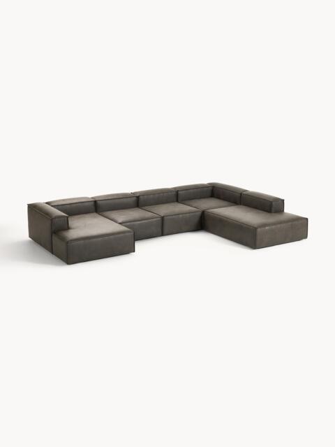 XL Leather Modular Sofa Lennon