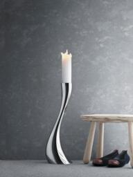 Stainless Steel Candle Holder Cobra in An Organic Shape, H 50 cm - thumbnail 3