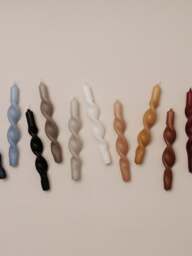 Handcrafted Tapered Candles Twist, Set of 2 - thumbnail 3