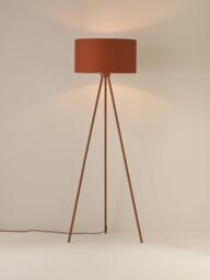 Tripod Floor Lamp Cella with Fabric Lampshade - thumbnail 3