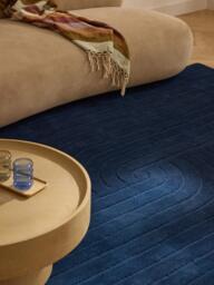 High-Low Wool Rug Mason, Hand-Tufted - thumbnail 2