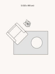 High-Low Wool Rug Mason, Hand-Tufted - thumbnail 8