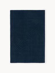 High-Low Wool Rug Mason, Hand-Tufted - thumbnail 1