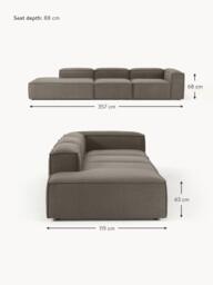 Bouclé Modular XL Chaise Lennon - thumbnail 8