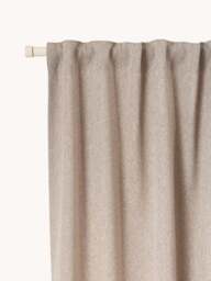 Opaque Multi-Band Curtains Joan, Set of 2, W 140 cm - thumbnail 1