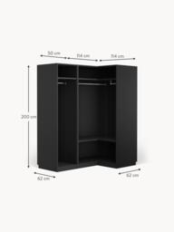 Modular Corner Wardrobe Leon, 165 cm Wide, in various sizes - thumbnail 8