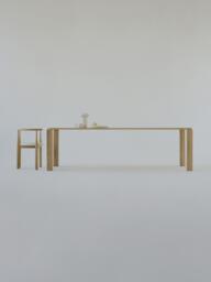 Oak Wood Dining Table Atlas, Various Sizes - thumbnail 5